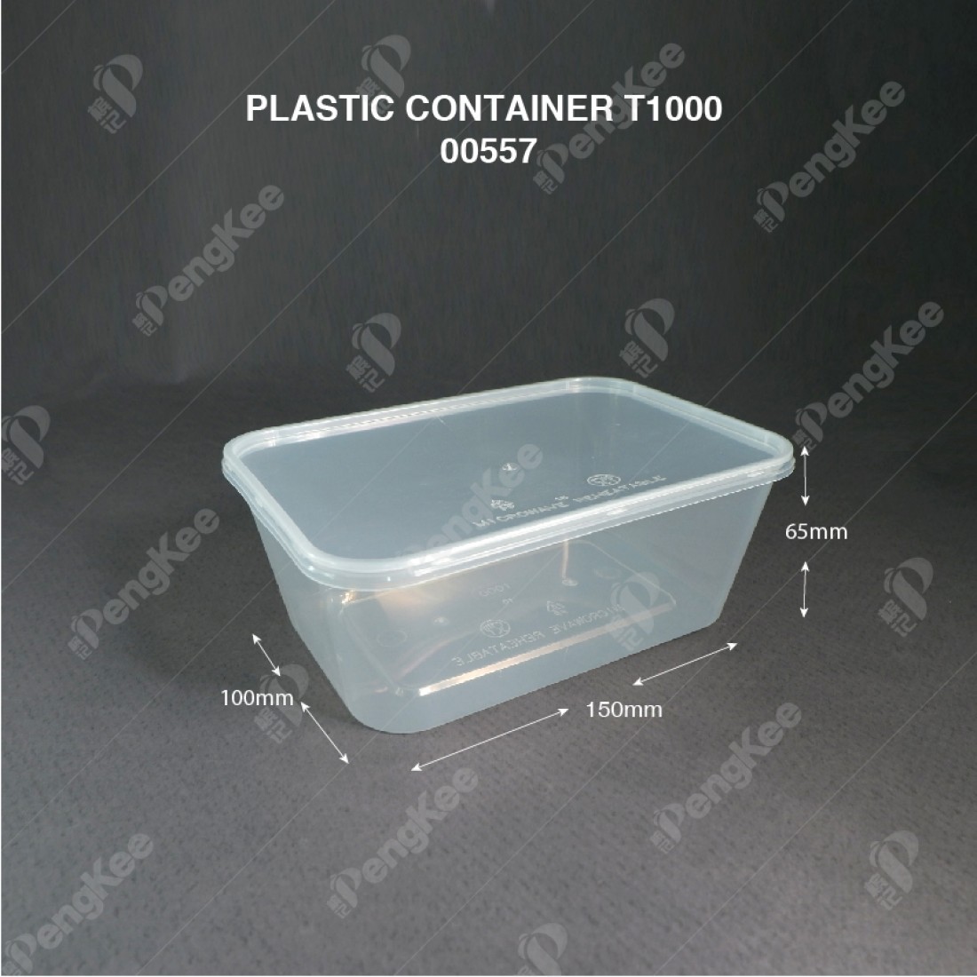 PLASTIC CONTAINER T1000 (+50'S) Peng Kee Enterprise Sdn Bhd Online